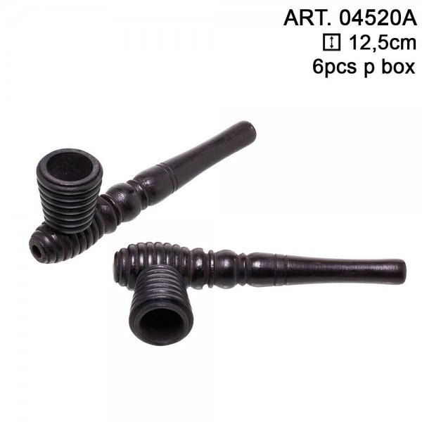 Wooden Pipe 12.5 cm - 6 pcs in box