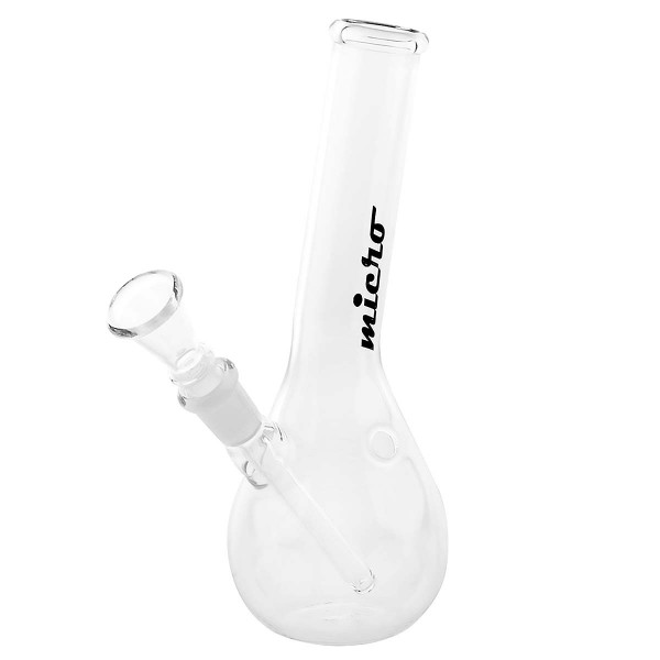 Micro | Bouncer Hangover Glass Bong-H:19cm-Ø:28mm-Socket:14.5mm