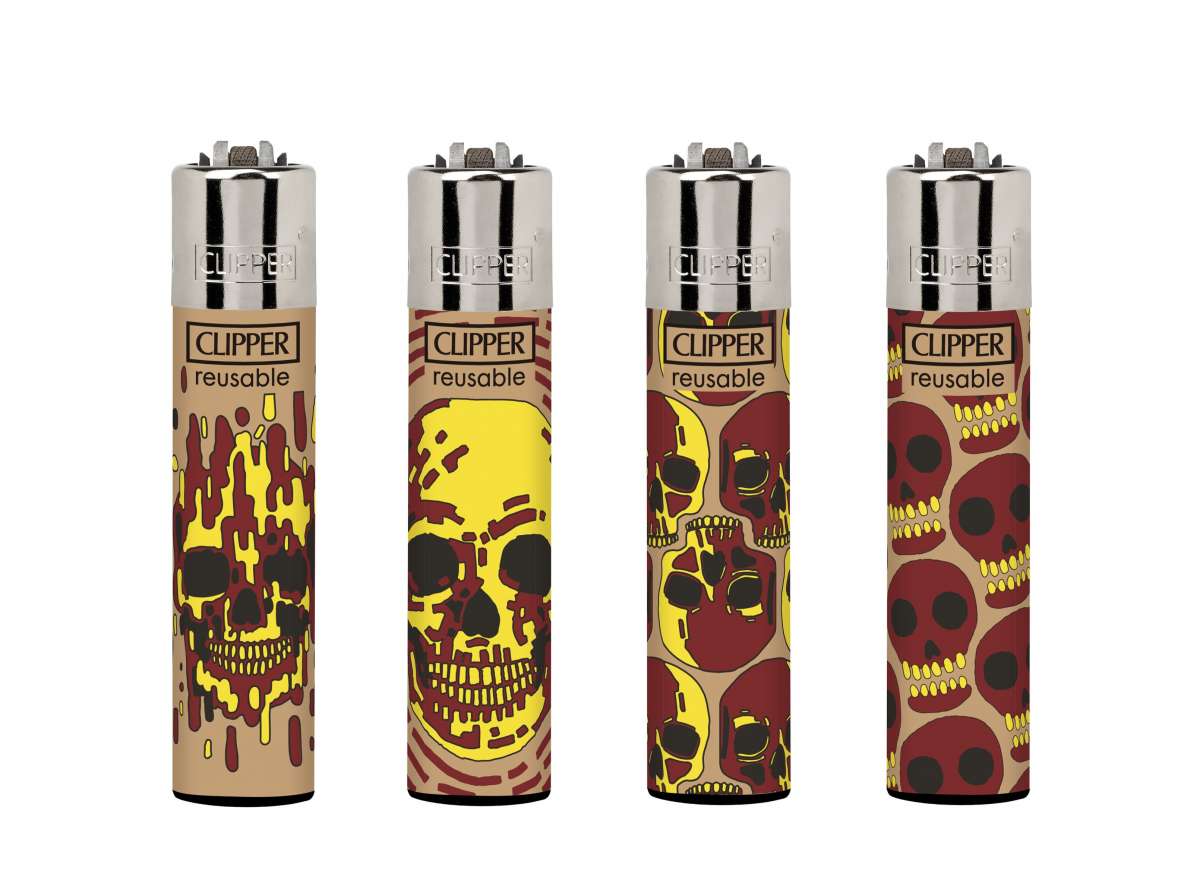 Clipper Native Totem 2 refillable lighters with mixed designs 48pcs