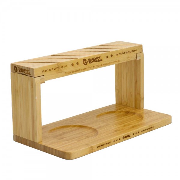 G-ROLLZ | Bamboo Display for Ashtrays with 2 levels