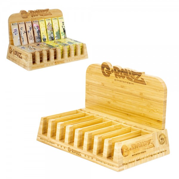 G-ROLLZ | Bamboo Display for King Size Booklets