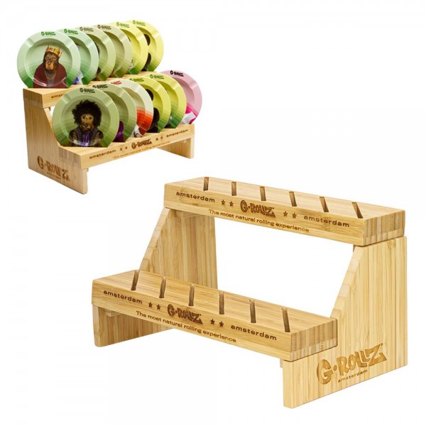 G-Rollz | Bamboo Display - Ashtray 2-Level Display