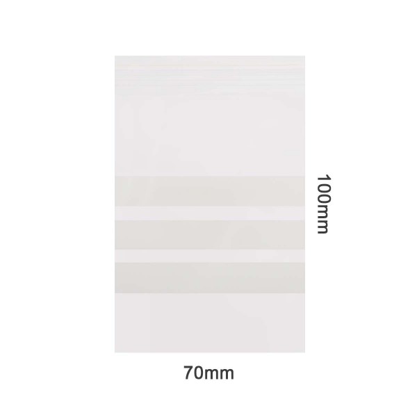 Amsterdam | Zipper Bags 70mm x 100mm 70µ (MU)Clear with 3 x writable labels and 1000pcs in a display