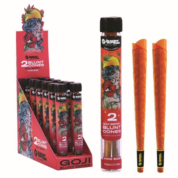 G-Rollz | 2x Pre-rolled Goji Berry Blunts (12 Pack Display, 24 Blunts)