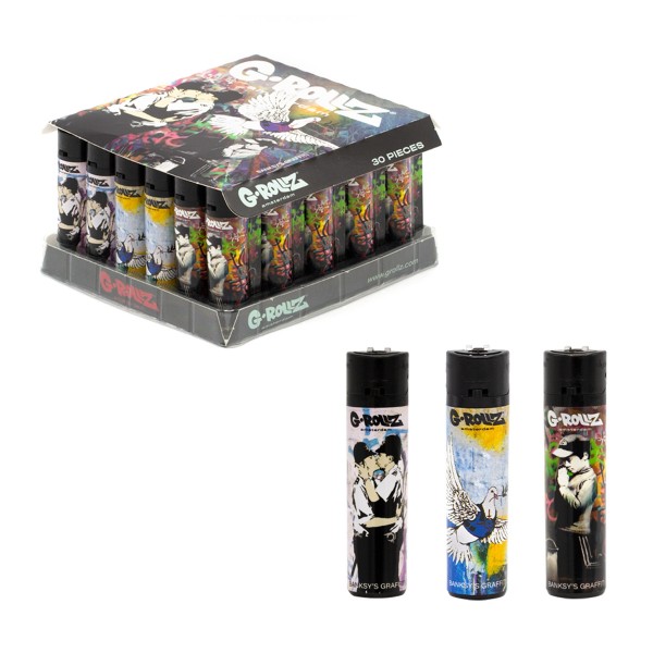 G-Rollz | Banksy&#039;s Graffiti Lighters 30pcs in Display