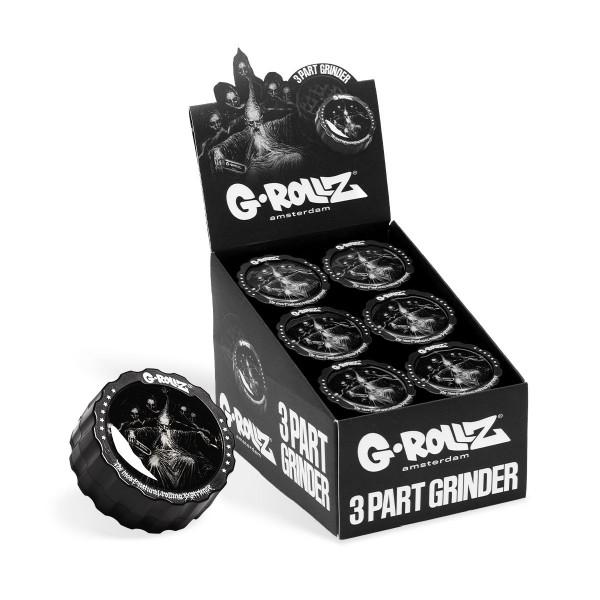 G-Rollz | 3-Part Grinder 53mm "Wizard" (18pcs/display)