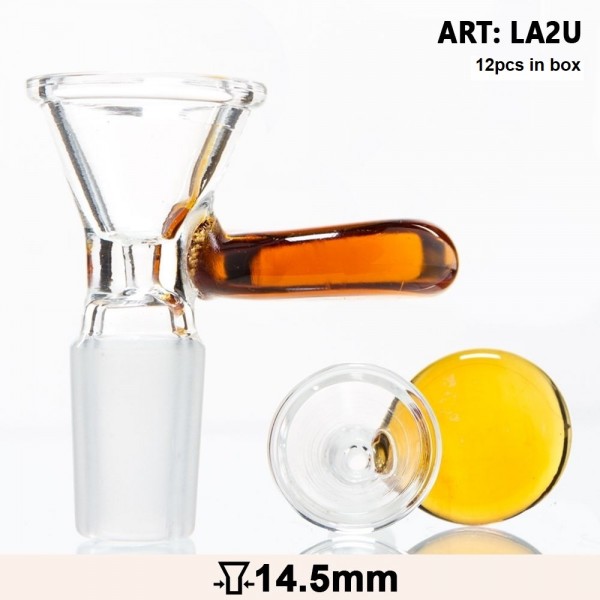 Grace Glass | Glass Bowl with an umber handle - SG:14.5mm - 12pcs in a display