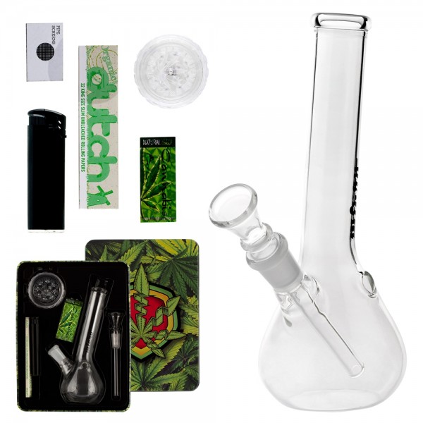 | Micro Bong giftset with 1 x Bong - 1 x Grinder - 1 x lighter - 5 x screen -