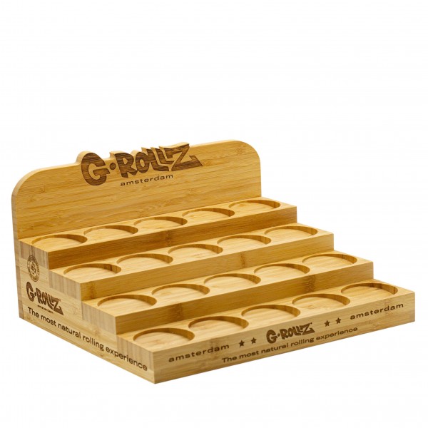 G-ROLLZ | Bamboo Display - Stair 20-Grinder Display For 53mm