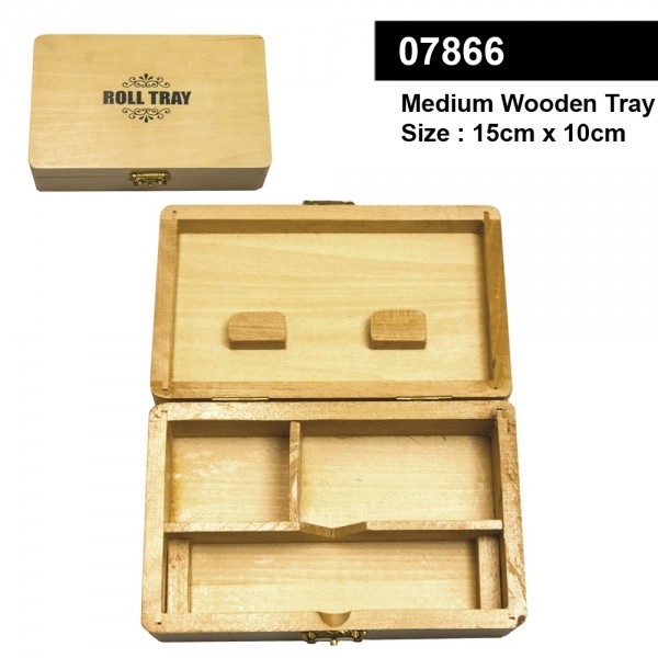 Medium Wooden Roll Box-15cm x 10cm