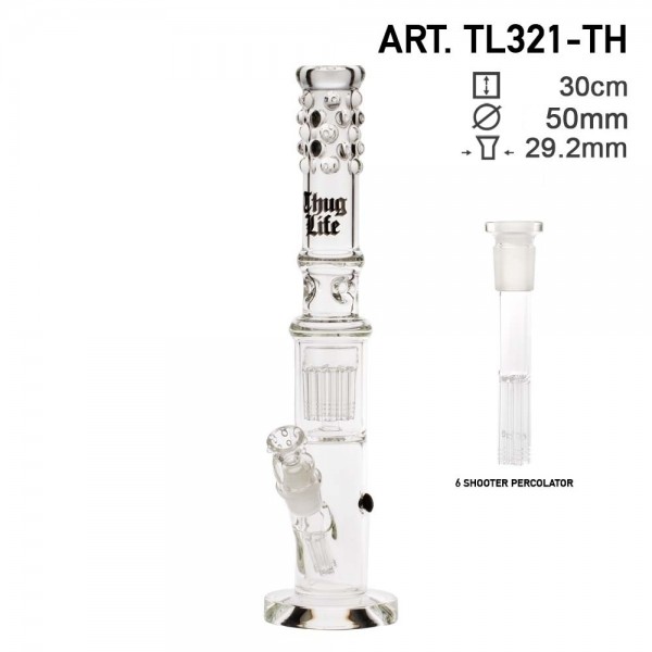 Thug Life | Labz H:46cm - Ø:65mm - SG: 29.2mm with 6 shooter chillum