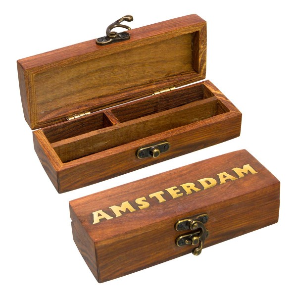 Small Wooden Amsterdam Box- 15cm x 6cm