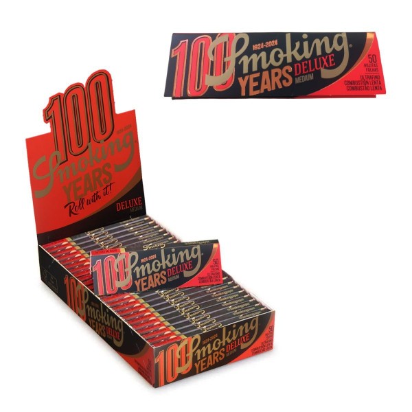 Smoking Deluxe Quarter Size Papers (25 Booklets)
