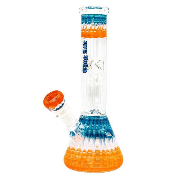 Thug Life | Ripple Blue Series Glass Bong - H:25cm - Ø:40mm - S:18.8mm