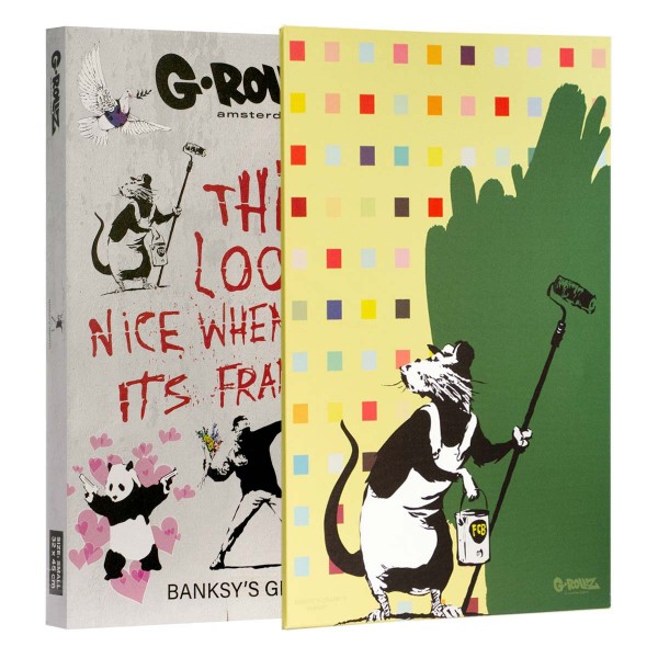 G-Rollz | Graffiti de Banksy - Toile RAT COVER UP (64x90x3cm)