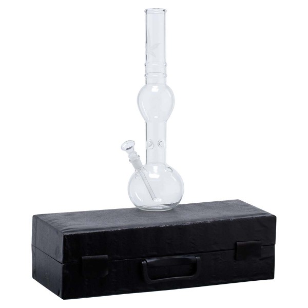 Leaf | Glass Bong In Box- H:39cm- Ø:40mm- Socket:14.4mm