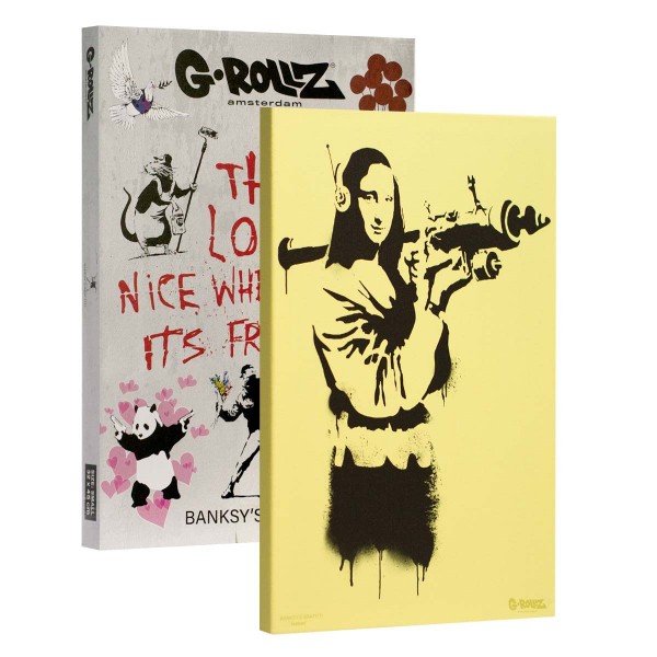 G-Rollz | Banksy's Graffiti - MONA LAUNCHER Canvas (32x45x2cm)