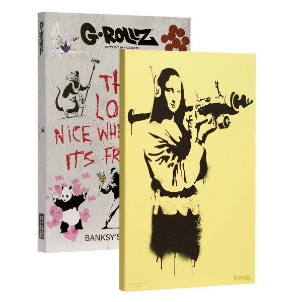 G-Rollz | Graffiti de Banksy - Toile MONA LAUNCHER (32x45x2cm)