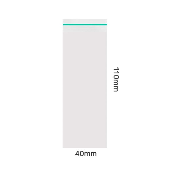 Amsterdam | Zipper Bags 40mm x 110mm 50µ (MU) Green 1000pcs in a display