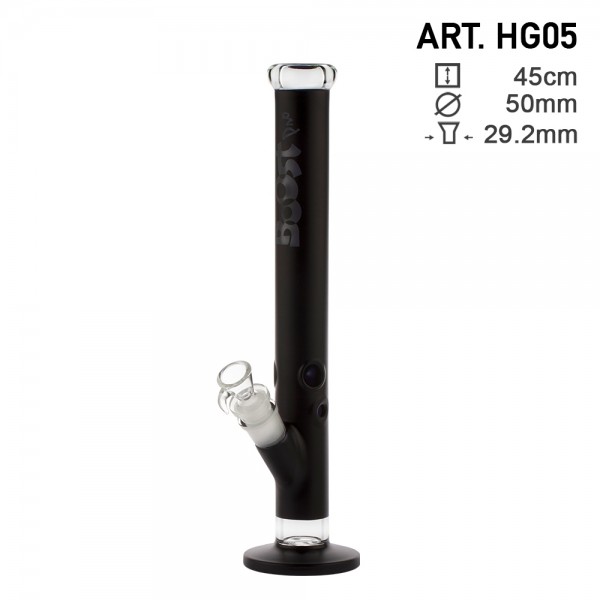 Boost Pro | Beaker Glas Bong Schwarz H:45cm - Ø:50mm - SG:29.2mm