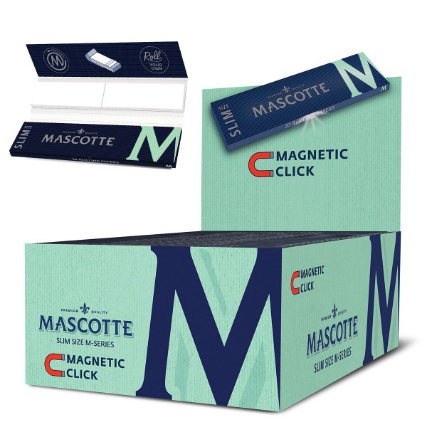 Mascotte | M-series Kingsize Slim 34 leaves per booklet and 50 booklets in a display - size: 110 x 4