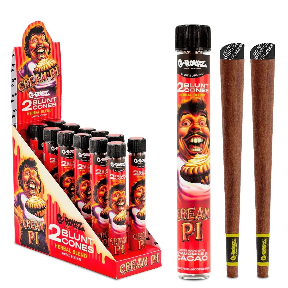 G-Rollz | 'Cream Pi' Terpene Infused Cones (12 Pack Display, 24