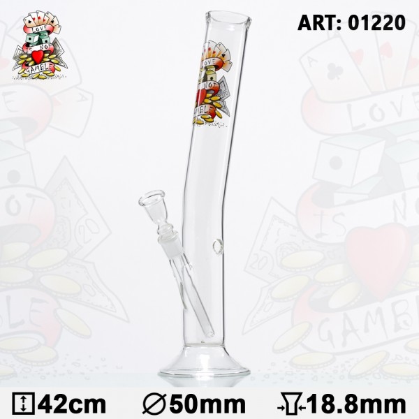 Tattoo Hangover Glass Bong - H:42cm- Ø:50mm- Socket:18.8mm