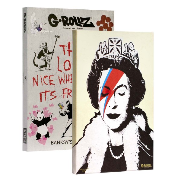 G-Rollz | Graffiti de Banksy - Toile LIZZIE STARDUST (32x45x2cm)