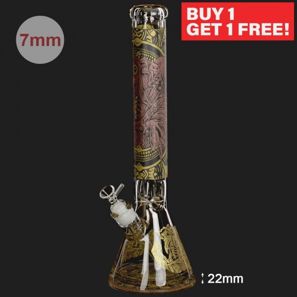 Amsterdam | Limited Edition Heavy Beaker Series - H:42cm - Ø:50mm SG:18.8mm - 7mm thickness