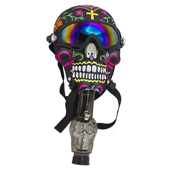 Amsterdam | Azteken-Totenkopf Bong-Maske