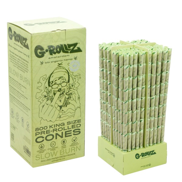 G-Rollz | KS Bio Green Hemp Pre-rolled Cones Set - 800 pcs