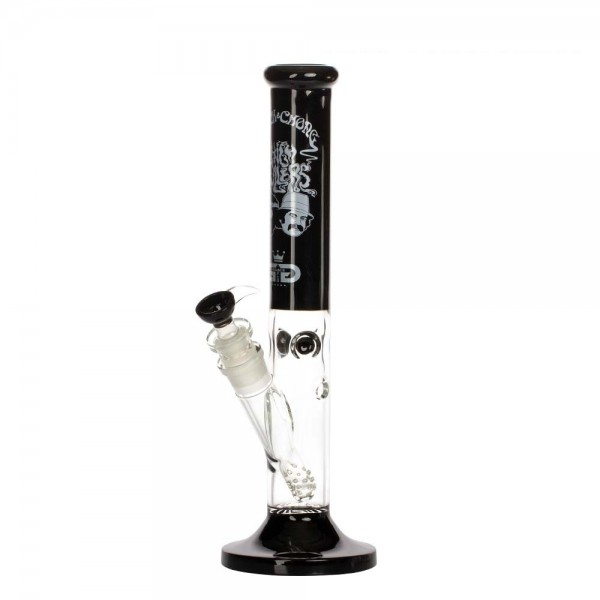Grace Glass | Cheech & Chong 'High Rollers' - Bong droit Noir H:40cm - Ø:50mm - SG:18.8mm