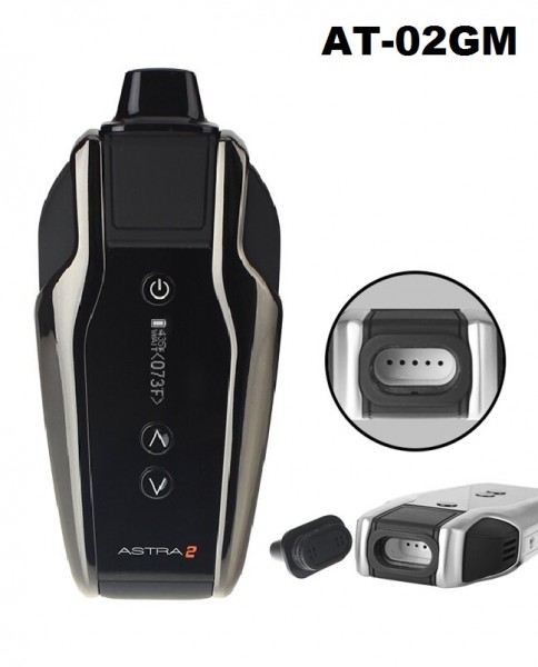 Atmos | Astra 2 Dry Herbs Vaporizer-Ceramic Heating Chamber-2200 mAh Li-poly Battery-OLED Screen