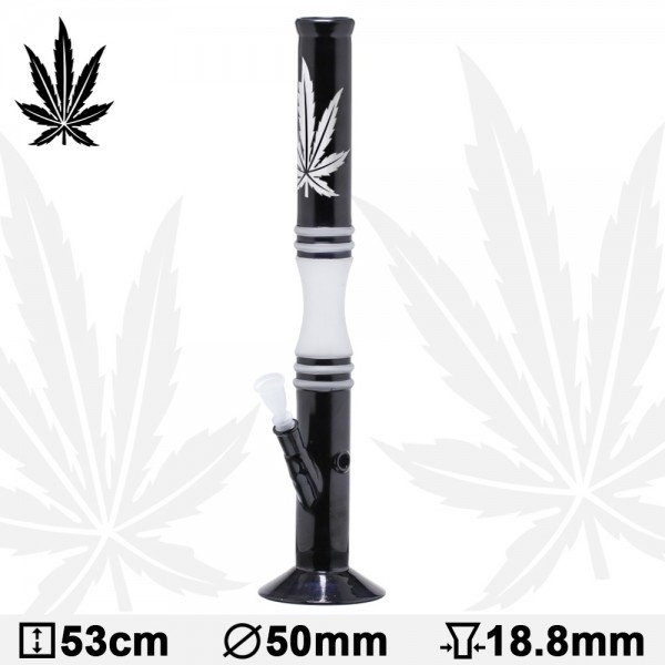 Arena Negra | Bong de Vidrio - H:53cm - Ø:50mm - Enchufe:18.8mm