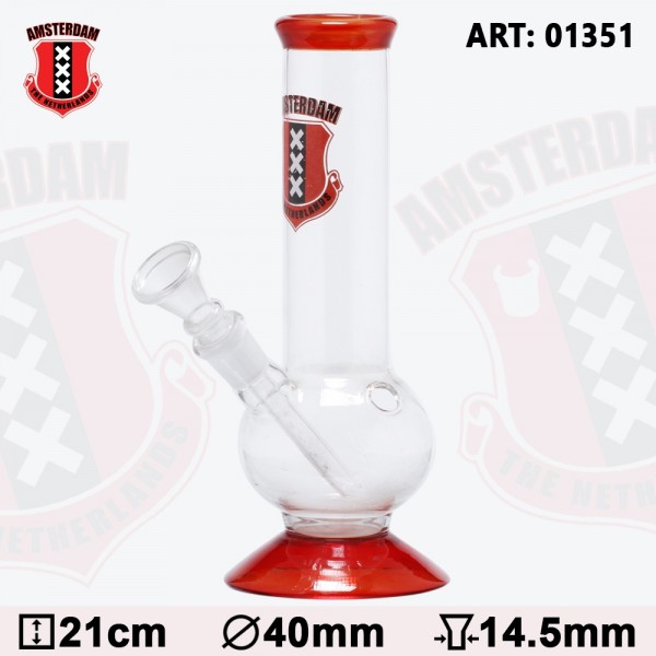 Pince à sauter en verre d&#039;Amsterdam-H:21cm-Ø:40mm-SG:14.5mm