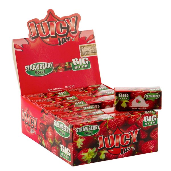 Juicy Jay's | Strawberry flavored Roll 5m - 24pcs in a display