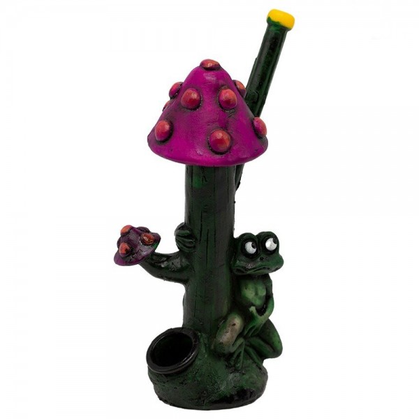 Amsterdam | Purple Mushroom Pipe L:12,5cm with the pipe hole of 3mm