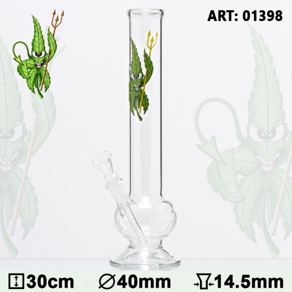 CannaHeroes | Glasbong Cannadevil - H:30cm - Ø:40mm -SG:14.5mm