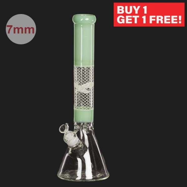 Amsterdam | Limited Edition Mixed Green Pattern Designs - H:42cm - Ø:50mm SG:18.8mm - 7mm thickness