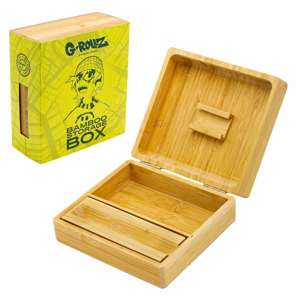 G-ROLLZ | Medium Bamboo Storage Box 17x15.5x7cm