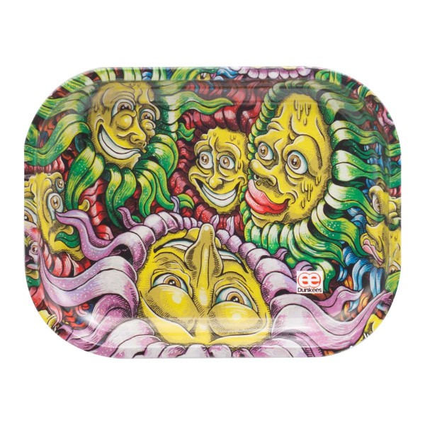 Dunkees | Flower Faces Small Rolling Tray 14 x 18cm