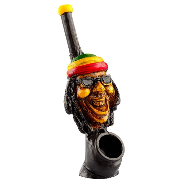 Amsterdam | Rasta Man Pipe L: 12cm with the pipe hole of 3mm