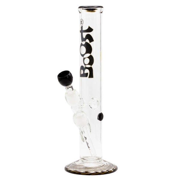 Boost | Cane Glass Bong Black - H:38cm -Ø:50mm -Socket:18.8mm- WT:5mm (circa)