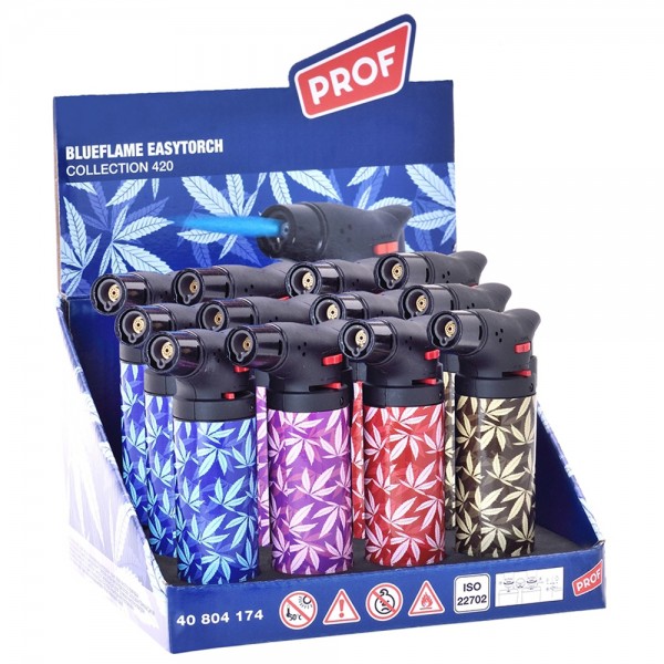 Prof | Easy Torch with leaf logo's and there are 12 pcs in a display