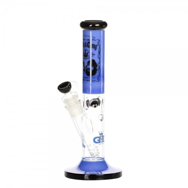 Grace Glass | Cheech & Chong 'Greatest Hits' - Gerade Bong Blau H:35cm - Ø:50mm - SG:29.2mm