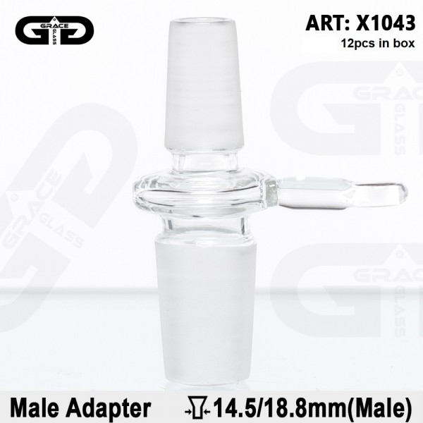 Grace Glass | Socket Male Adapter - SG:18.8mm to SG:14.5mm Use For Oil Nail & Dome - 12pcs in a disp