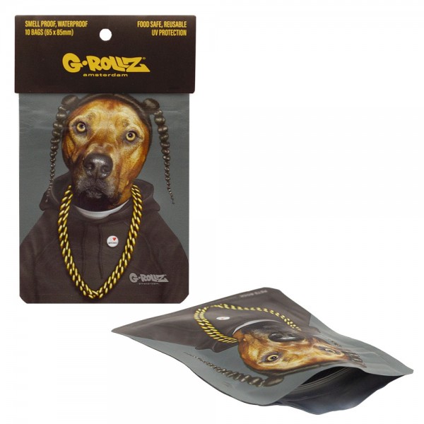 G-Rollz | &#039;Rap&#039; 65x85mm Smellproof Bags - 10pcs in Display