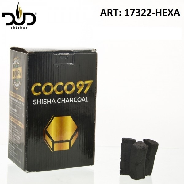 DUD Shisha | CoCo 97 Hexa-charcoal-64pcs/box
