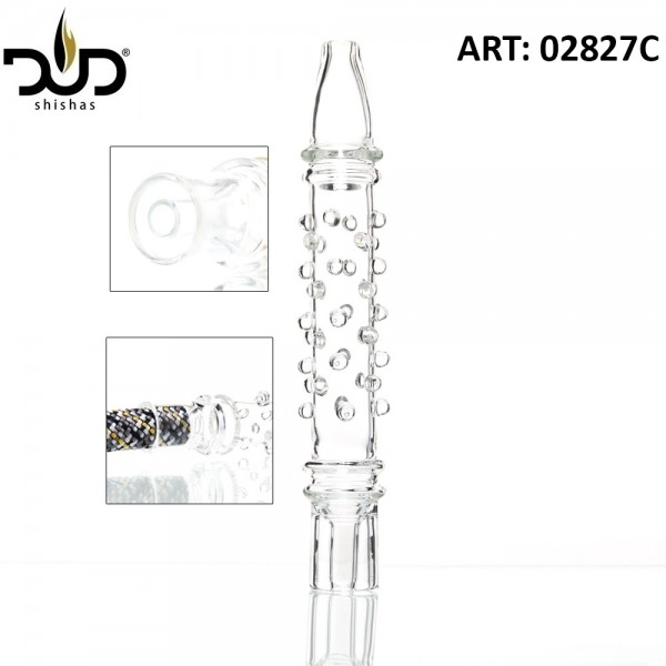 DUD Shisha | Hookah Mouthpiece with crystal glass beads- Ø:30mm- L:21cm