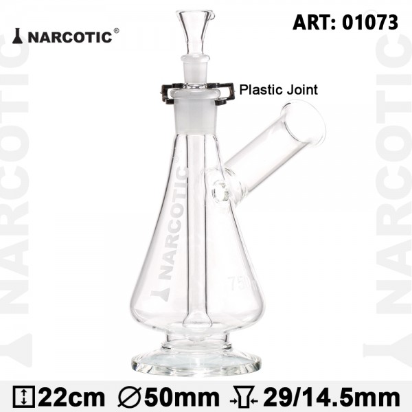 Glass Bong Narcotic - H:22cm - plastic joint
